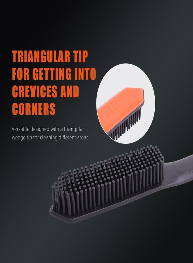 SPTA Pet Hair Brush, 2Pcs Pet Hair Removal Brush,Triangular Wedge Tip,Rubber Bristles to Trap and Remove Hair,Metal-Free Design,Ergonomic Design Great for Cars,Trucks,SUVs,RVs, Home,Furniture&More - Image 5